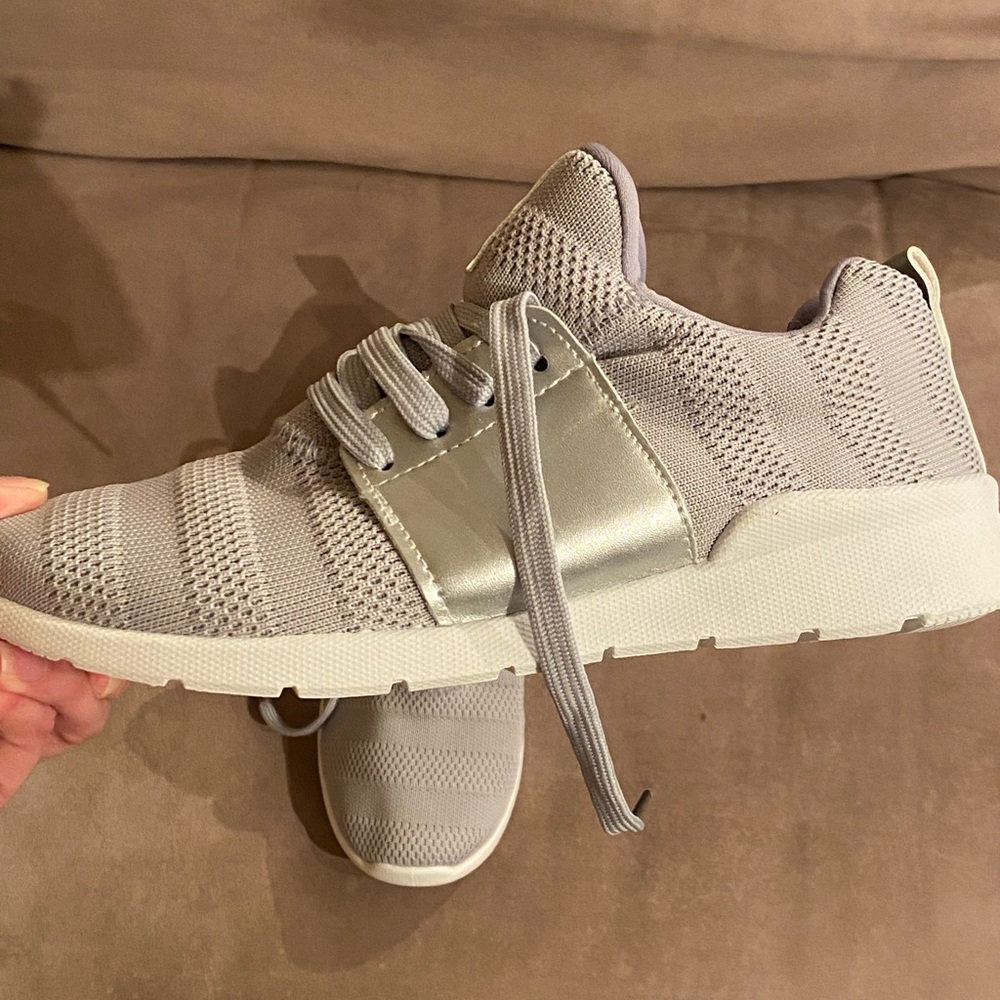 Pretty Little Thing Grey Sneakers